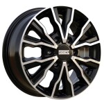Литой диск Fondmetal PRO2 Glossy черный Machined 7x17" 6x120 ET48 центральное отверстие 74.5
