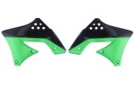 CEMOTO 8412800008 CEM / radiator cover, color black/green fits: kawasaki kx 250 2009-2012