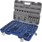 торцевые головки (4-32mm короткие и 4-22mm длинные) и padrunotsakute комплект 172 частей 1/4", 3/8" и 1/2" Irimo