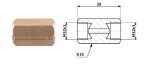 ühendus piduritoru sisemine. M 12X1 DF + sisemine M 12X1 DF