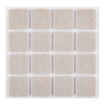 Isekleepuvad vildist padjad, helepruunid 25x25 mm, 16 tk.