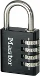 tabalukk numbrikoodiga must 7640eurdblk 40mm master lock
