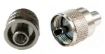 UHF isane pistik joodetav-keeratav lühike RG58 PL259/R