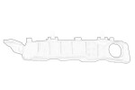 OE HYUNDAI 86513A6000 / bumper mounting front left (half, plastic) fits: hyundai i30 gd 11.11-03.15