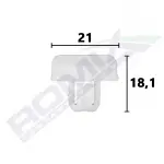Polstritüübel (rakendus: Esivõre, stange, kogus pakendis: 5 tk.) sobib: FIAT FREEMONT, JEEP GRAND CHEROKEE IV WK2 08.11-06.20