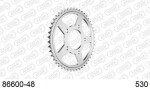 AFA 86600-48 / rear motor driven sprocket, silver galvanized steel