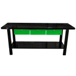 töölaud "long" 3 sahtliga 2000x640mm kõrgus 865mm jbm