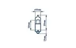 pirnipuur h20w 12v 20w ba9s