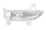 (EN) Daytime running light Vasak (ei tööta LED-tuledega) KIA CEE'D 1.0/1.4/1.6D 04.15-
