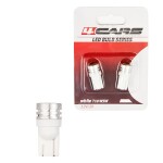 12v t10 led pirn w5w valge blister 2tk 4cars