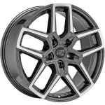 Литой диск MSW 52 Gloss Gun Metal Full Polished 8.5x20" 5x114.3 ET45 центральное отверстие 73.1