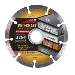 Teemantketas 125 mm Procraft DS125, segmenteeritud