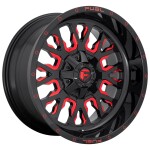 Valuvelg Fuel D612 Stroke Gloss Black Red Tinted Clear 10x22" 6x139.7 ET-19 Keskava 106
