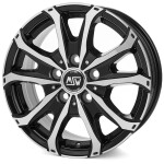 Литой диск MSW 48 Van Gloss черный Full Polished 6.5x16" 5x118 ET55 центральное отверстие 71.1