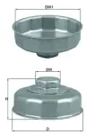 õlifiltri võti, 76mm - 14k. kauss