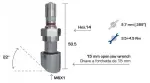 tpms ventiil wonder 1394 veoauto valuveljele 9,7mm