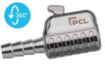 pumpamisotsik. 8 mm voolikule. sirge. lukustiga. kiireemaldus. 360°. pcl ch2k01