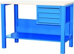 malow stw322 töölaud standardplaadiga, sahtlite ja riiuliga 1200mm