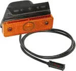 küljetuli led kollane schmitz sidepoint aspöck.12/24v 0.5m kaabel 95x55x74.3mm