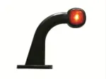 dob-64l led-sarvtuli vasak kõver, 140mm punase/valge klaasiga