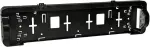registritunnuse alus must (numbrialus) koos led numbrituledega 12/24v