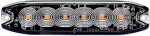 strobo vilkur kollane 6-led 12/24v. madal 130x30x7mm