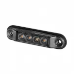 ld2328 "grafiit" küljetuli led kollane 78x19x11mm 12/24v ip68