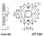 мотоцикла для цепи цепное колесо передний JT 13 количество зубов HONDA CBF250