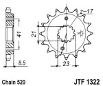 мотоцикла для цепи цепное колесо передний JT 15 количество зубов