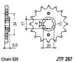 мотоцикла для цепи цепное колесо передний JT 14 количество зубов