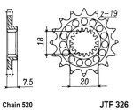мотоцикла для цепи цепное колесо передний JT 13 количество зубов