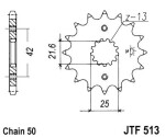 мотоцикла для цепи цепное колесо передний JT 18 количество зубов