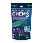 ühekordseks kasutamiseks nitriil ja neoprene kindad Ansell Microflex 93-260, suurus XL (9,5-10), 6 tk kott, tekstuuriga fingers, roheline, 0,20mm paks