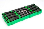 TOPTUL Tööriistade komplekt , UUT TÜÜPI, kruvikeerajad TORX, 8 tk., T9,T10,T15,T20,T25,T27,T30,T40