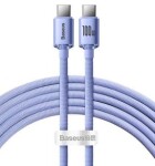 кабель для зарядного устройства usb-c - usb-c 100w, 1,2м (фиолетовый)