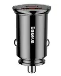 laadija auto BASEUS CIRCULAR PD QC4.0+ 5A 30W (must)
