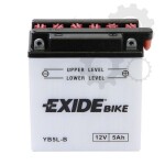 aku Exide 12 V 5 Ah 120x60x130 60A YB5L-B -+