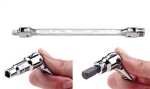 TOPTUL võti kahepoolne : 1/4" HEX ja padrunisaba  1/4"