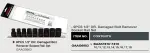 TOPTUL komplekt padrunid 1/2" kahjustunud poltide ja mutrite suurus 10-19mm (9 tk.)