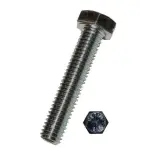 100 tk. polt teras pea 6-kt DIN 933 8.8 tsingitud M 8 x 25 Art.-Nr. 0222/001/74 8x25 100 tk.