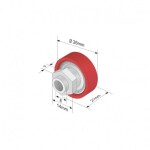 rull katus diameeter 26mm x lai. 9mm (26x9mm)