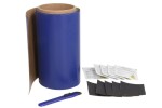 komplekt tendi parandamiseks (1 x teip H-Plast Roll 220x22cm, 5x määrdeeemaldus lapp, 5x paber abrasiivne, kasutusjuhend, värv sinine)