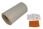 komplekt tendi parandamiseks (1 x teip H-Plast Roll 220x22cm, 5x määrdeeemaldus lapp, 5x paber abrasiivne, kasutusjuhend, värv hall)