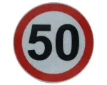 kleebis/ kleebis kiirus 50km/h ( läbimõõt 20 cm, helkiv)