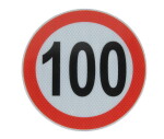 kleebis/ kleebis kiirus 100km/h ( läbimõõt 20 cm, helkiv)