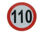 kleebis/ kleebis kiirus 110km/h ( läbimõõt 20 cm, helkiv)