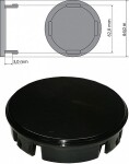 kapsel 64mm (logota), must, volvo oe-veljele (oe-nr:307-48052)