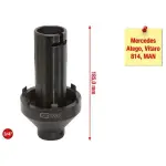3/4" soonmutrivõti 6 tapiga, mercedes, 80-95mm