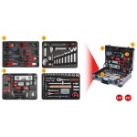 127-os. tööriistakomplekt 1/4"+1/2" 72-h alumiiniumkohvris ks tools