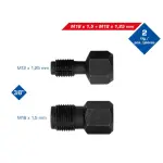 lambdaanduri keerme parandustööriist, m18 x 1,5 mm, m12 x 1,25 mm, 2 osa